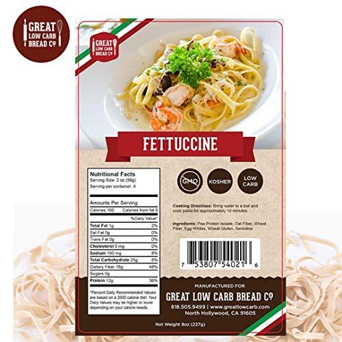 Great Low Carb Bread Co. Great Low Carb Bread Company - Fettuccine Pasta, 8 ounces - 2 Packs