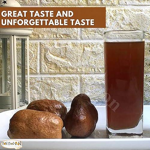 bonballoon (1 Pack = 8.82 oz / 250 gm) Dried Premium Doum Harraz Egyptian Herbal Loose Natural Flowers Caffeine Free Doom Dom Hyphaene Thebaica Palm Powder Grounded Hot Tea Fruit