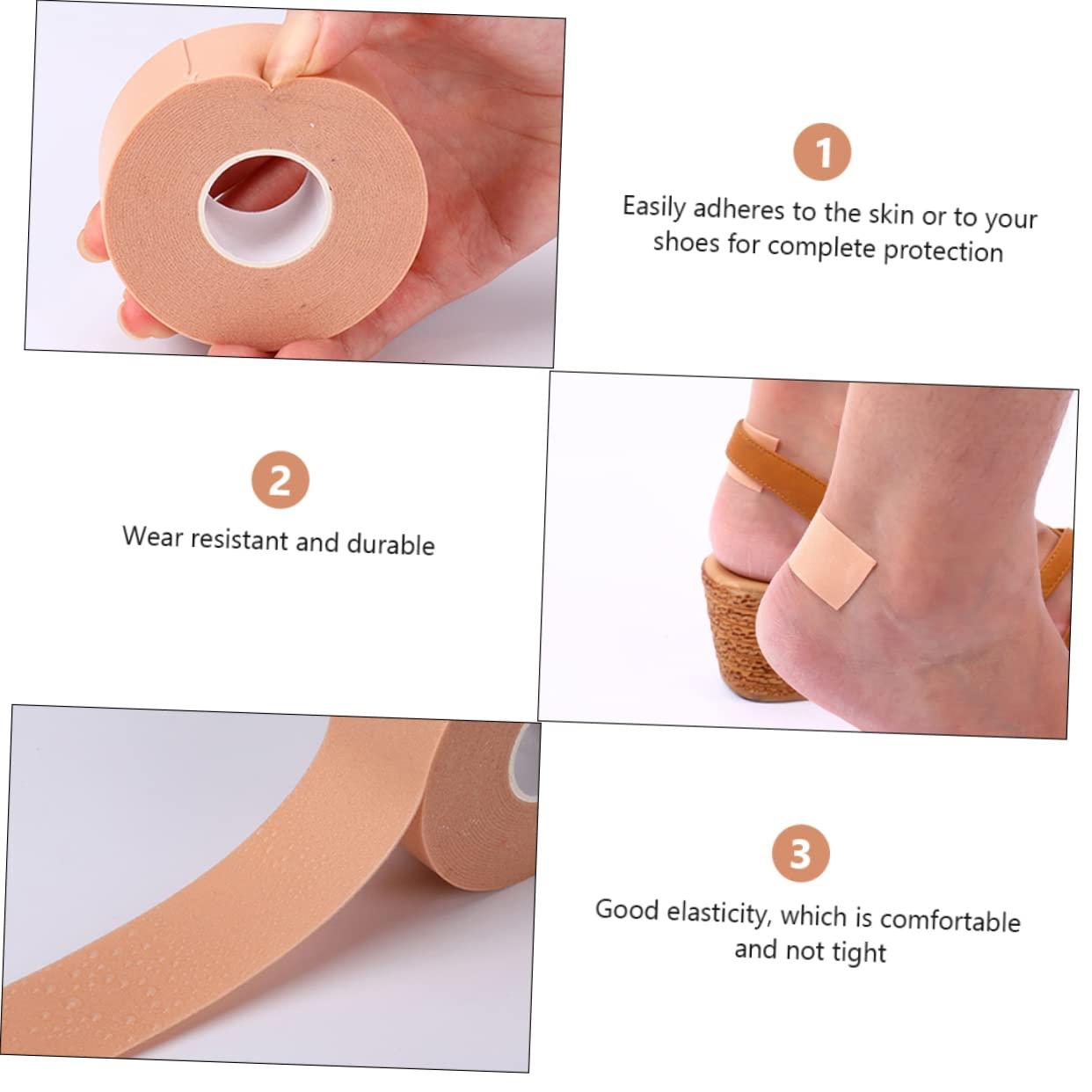 Healifty 3Pcs Anti-wear Stickers for Heels Anti- wear Foot Care Sticker Exercise Stickers Anti Tape Foot Protectors for feet Heel Stickers for Women pe Foam Patch Tape roll