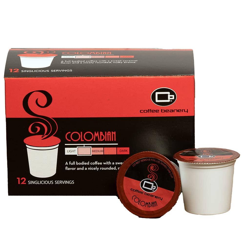 Coffee Beanery Colombian Single Serve Coffee Pods | 12ct | 100% Specialty Arabica Coffee