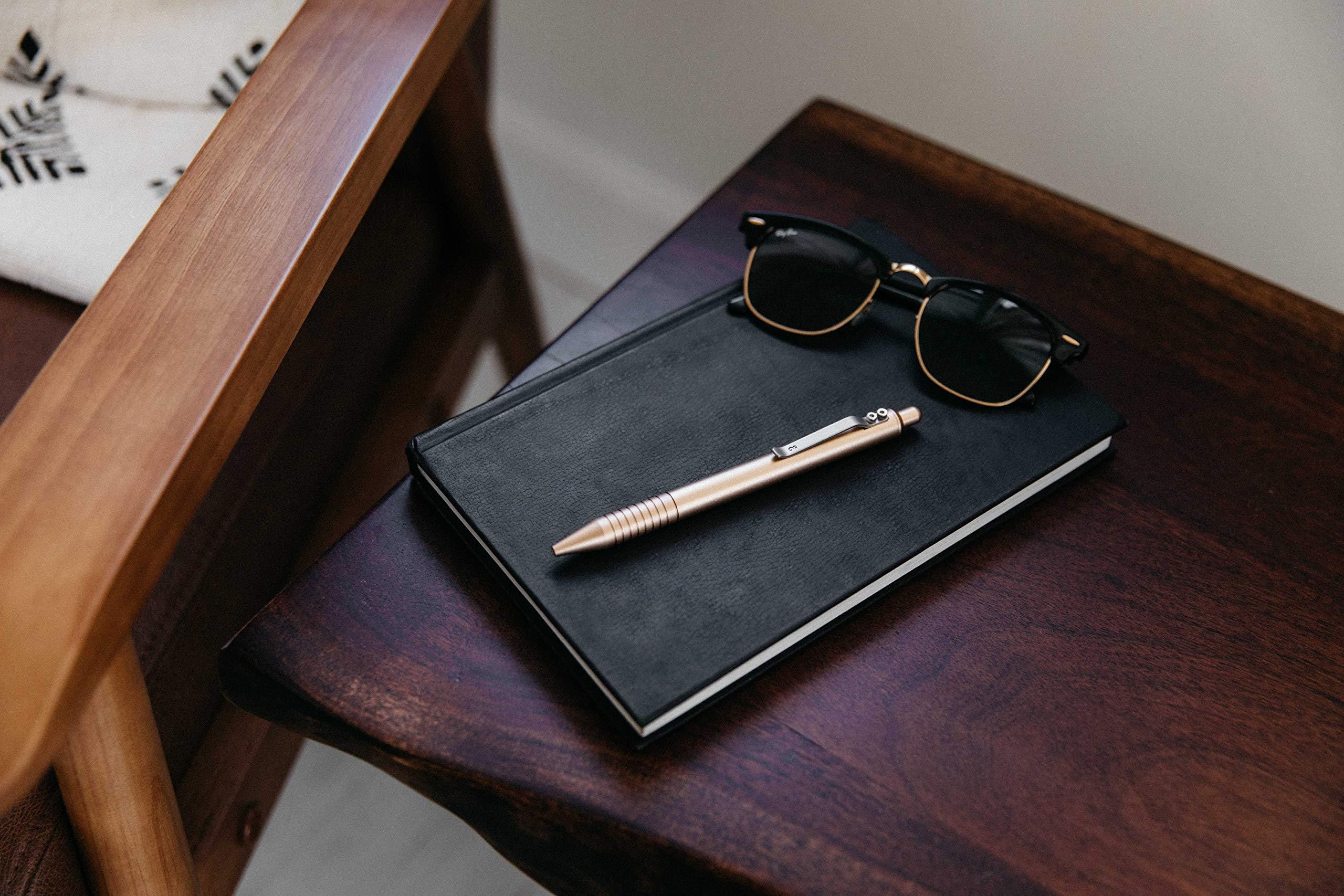 Everyman Everyman Grafton Pen, EDC Pen with Premium Gel Ink, Luxury Metal Writing, Gift for Office, Business, Executive (Full Click, Gold)