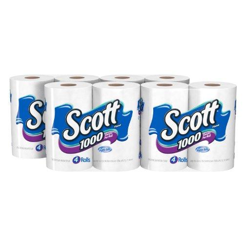 Scott Scott 1000 Bath Tissue, 1000 Sheet Rolls (16 Rolls)