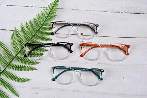 Eyekepper Eyekepper 4 Pack Ladies Reading Glasses Oversized Square Readers for Women Reading +2.50