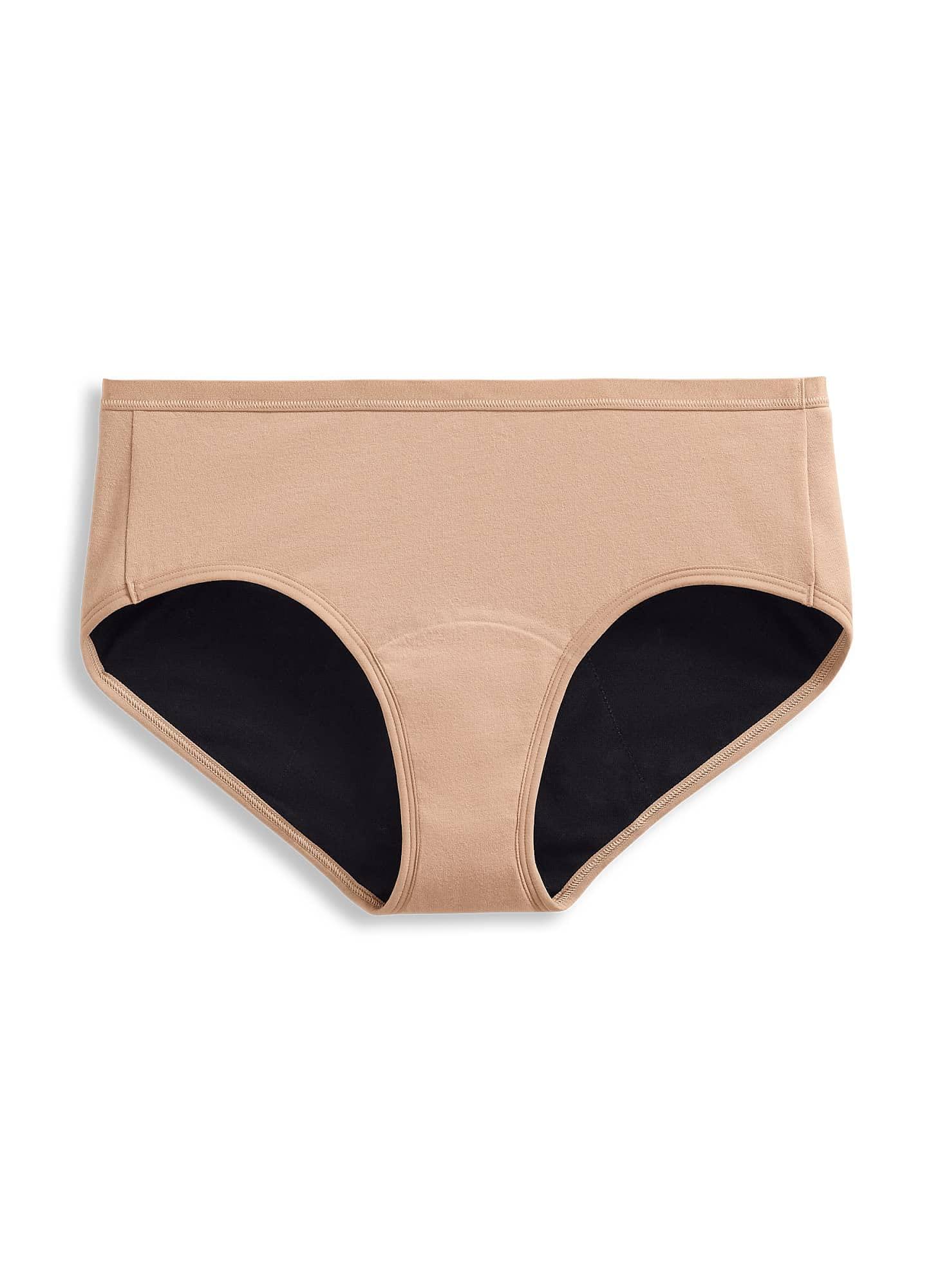 Jockey Jockey Women\'s Underwear Worry Free Cotton Stretch Heavy Absorbency Full Coverage Hipster, Light, XL