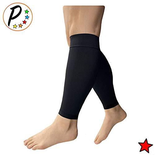 Presadee Presadee Shin 20-30 mmHg Firm Compression Swelling Extra Wide Leg Calf Sleeve (Black, S/M)