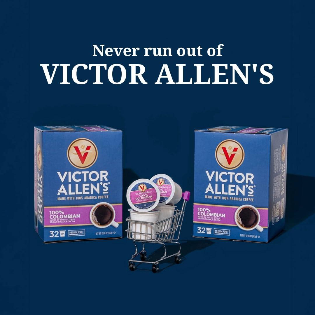 Victor Allen\'s Coffee Victor Allen\'s Coffee Donut Shop Blend, Medium Roast, 32 Count, Single Serve Coffee Pods for Keurig K-Cup Brewers
