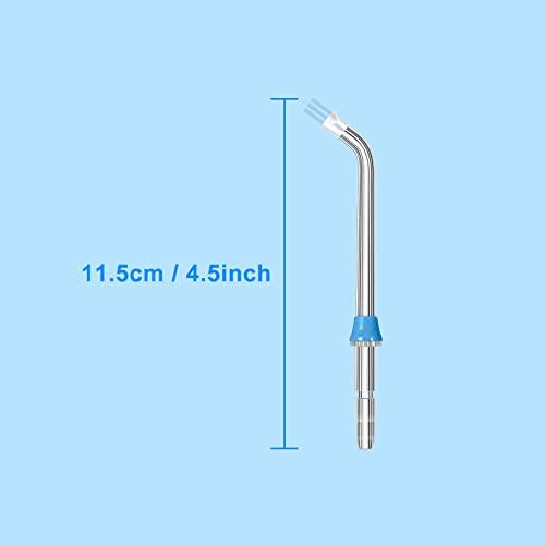 IIYL Flosser Replacement Tips for Waterpik Water Flosser,Plaque Seeker Replacement Tips Compatible with Waterpik Water Flossers and Other Brand Oral Irrigators, Plaque Remove Brisles Tips(6-Pack)