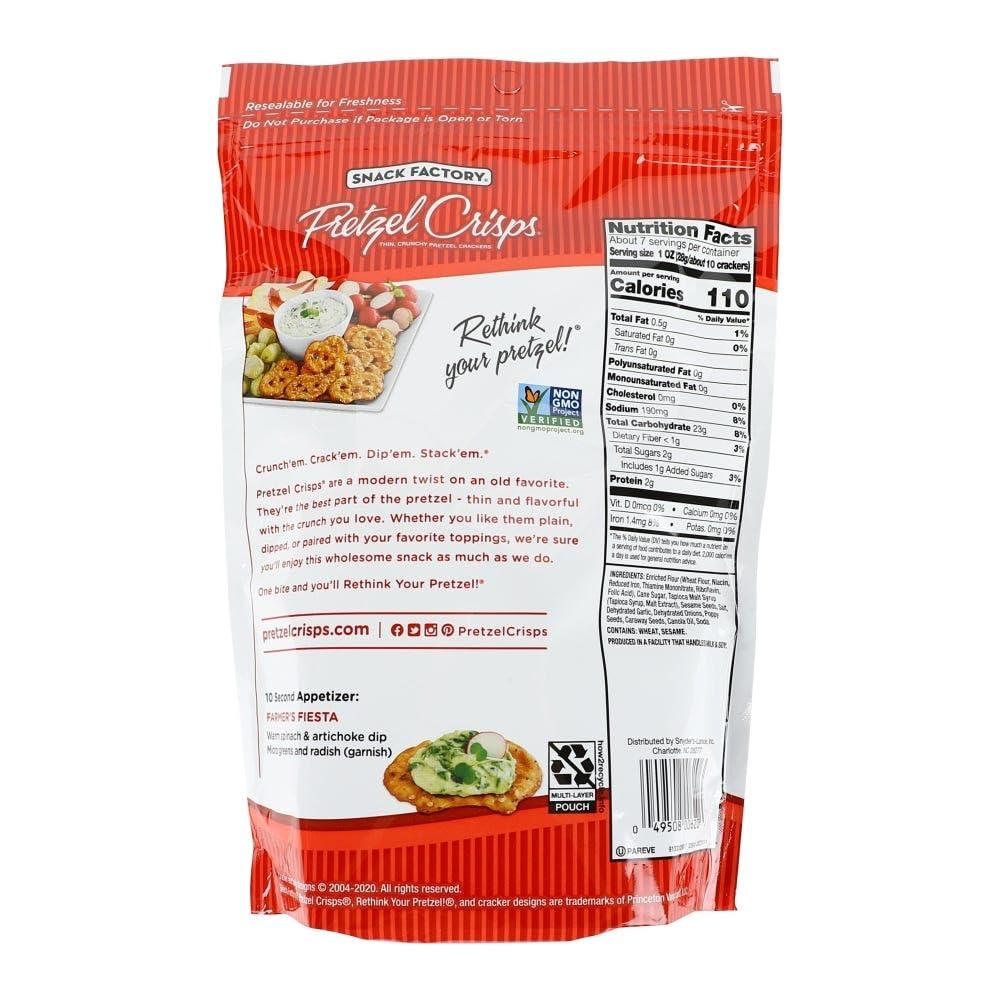 Generic Generic Snack Factory Everything Pretzel Crisps, 7.2 oz, 12 Pack