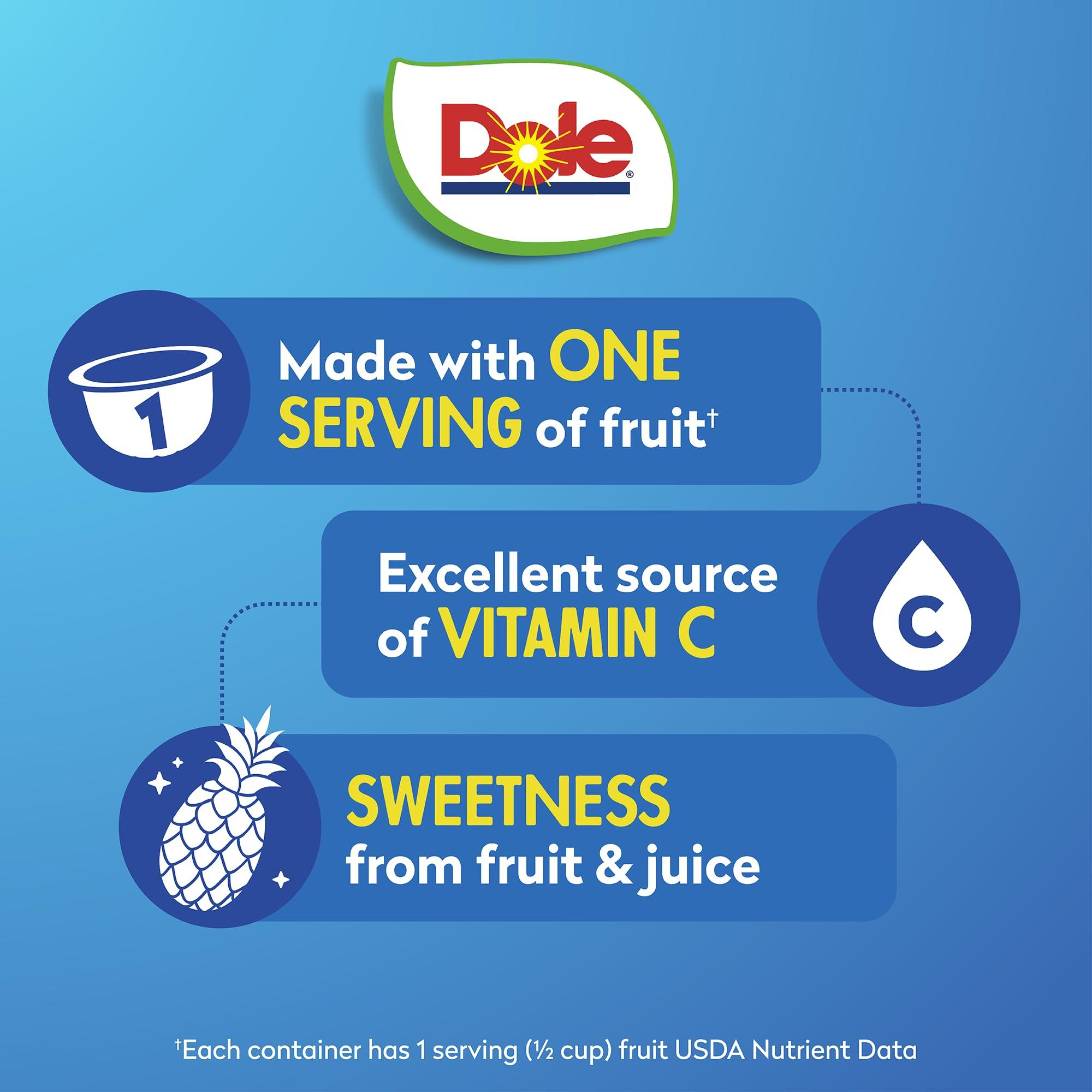 Dole Dole Pineapple Tidbits, 4 Oz, 4 Ct