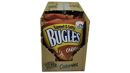 Bugles Bugles Crispy Corn Snacks, Sweet & Salty Caramel, Snack Bag, 3.5 Oz (Pack of 7)