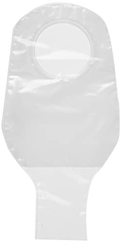 ConvaTec ConvaTec 401514 Natura 12" Two-Piece Drainable Pouch with 1-Sided Comfort Panel, Tail Clip, Transparent, 2-3/4" Flange, Pack of 10