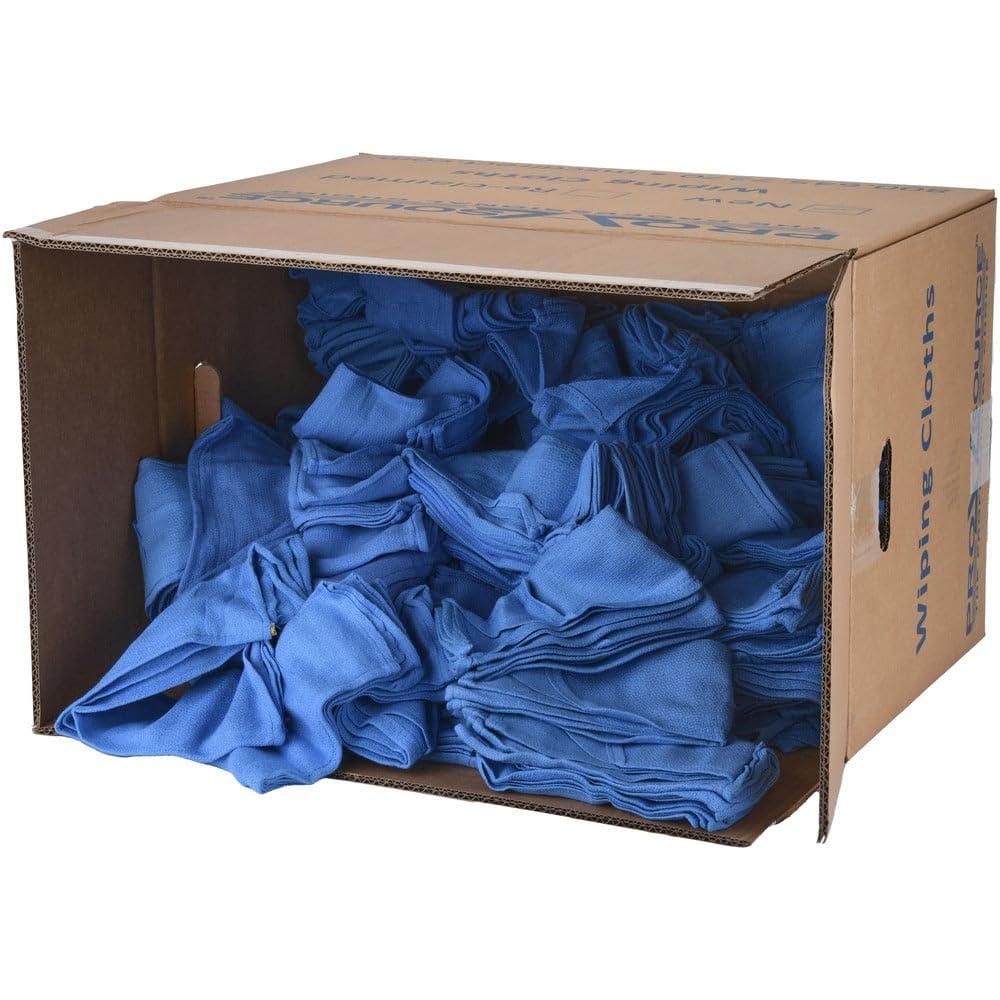 PRO SOURCE PRO SOURCE 5 Lb Box Virgin Surgical Lint-Free Blue Cotton Huck Towels: 16\" x 25\"