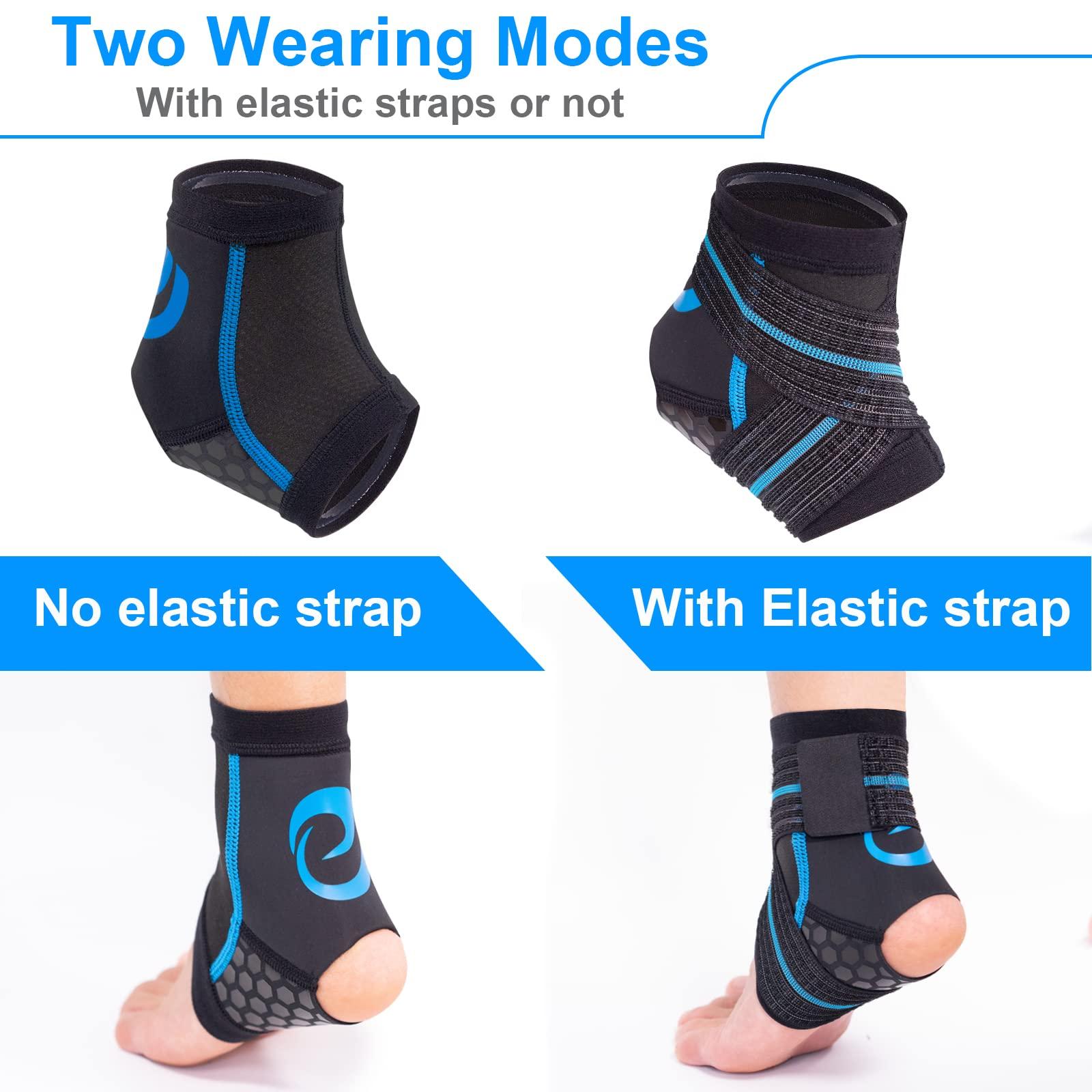 Nvorliy Nvorliy Ankle Brace for Swimming, Aquatic, Scuba Diving, Surfing, Paddle Boarding, Water Sports or Injury Recovery, Neoprene Compression Ankle Wrap & Foot Support for Women & Men (X-Large)