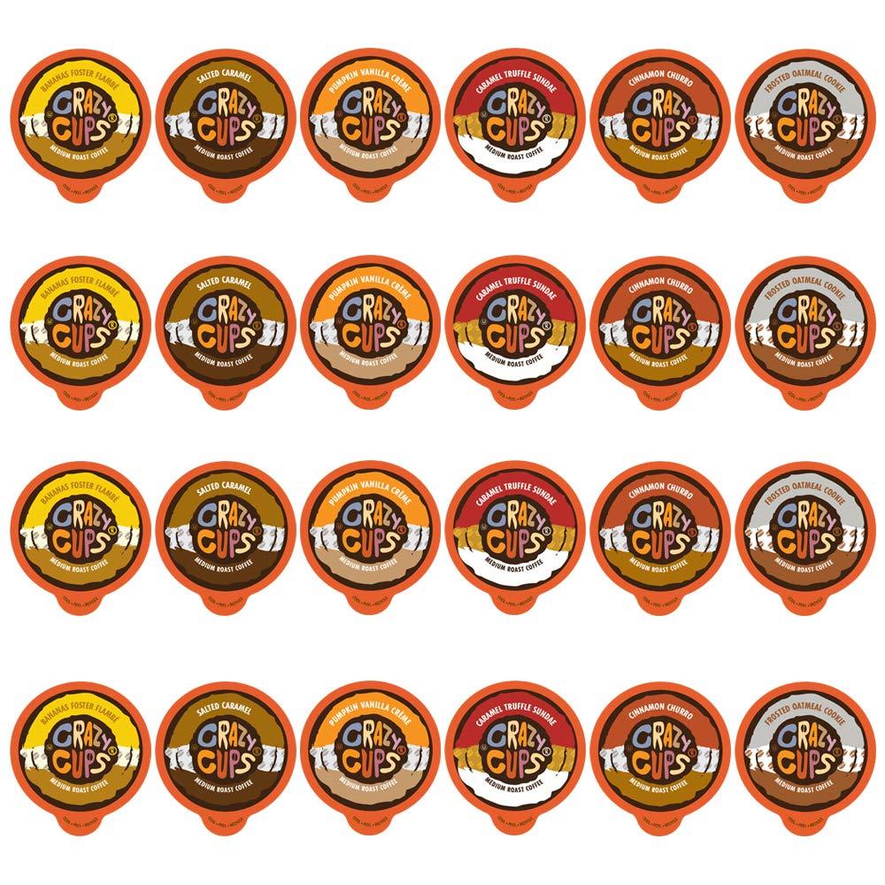 Crazy Cups Flavored Coffee Variety Pack for Keurig K Cups Machine from Crazy Cups (30 Count)