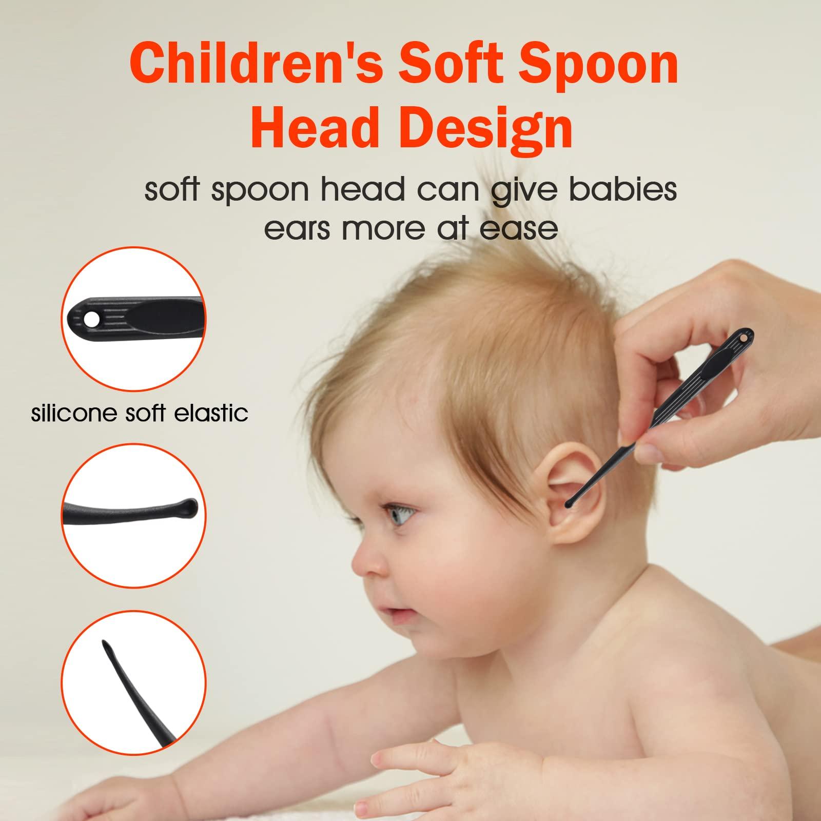 Ear Pick -01 Ear Pick Ear Wax Removal Kit, Ear Cleansing Set, Earwax Remover Tool, Ear Curette Ear Wax Remover Tools with a Cleaning Brush and Storage Box, Medical Grade, for Ear Adult and Kid, Silver, 10 Pcs