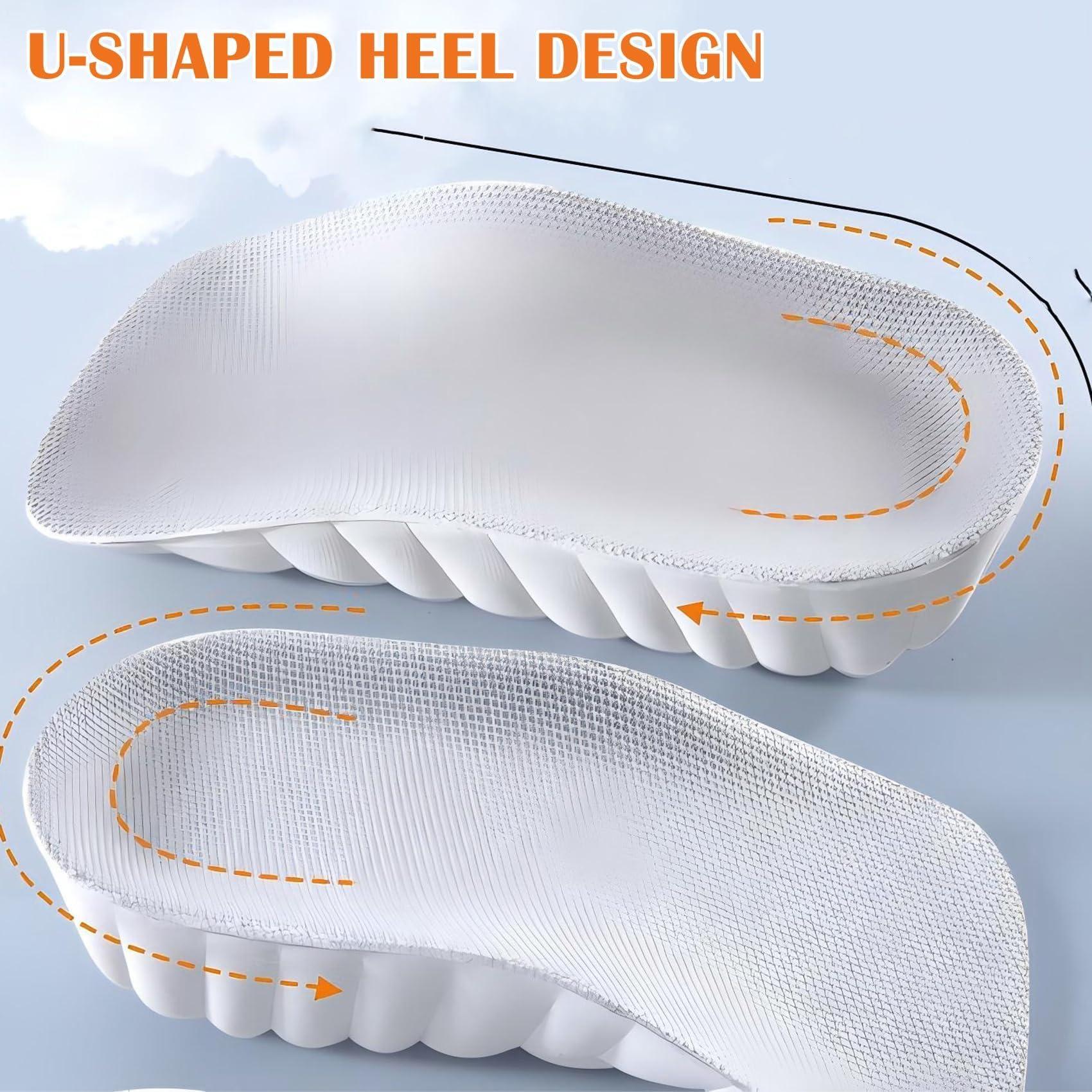 Qijiaxinxi store Highpads 2.0 - Brandone Orthopedic Highpads, Orthopedic Highpads 2.0, Brandone Height Insoles, Orthopedic Highpads 3.0 (Gray, 0.59in/1.5cm)