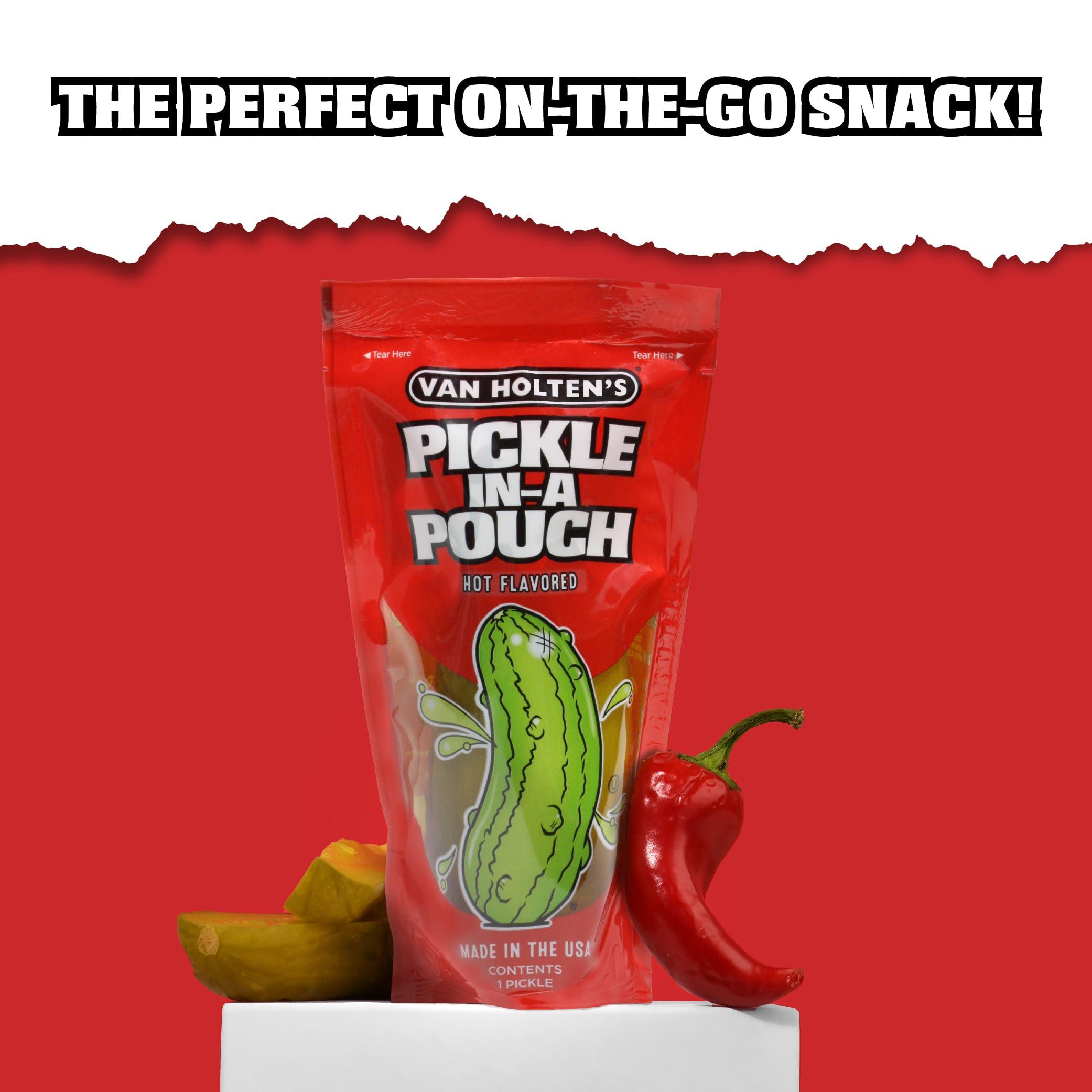 Van Holten's Pickles Van Holten's Pickles - Jumbo Hot Pickle-In-A-Pouch - 6 Pack