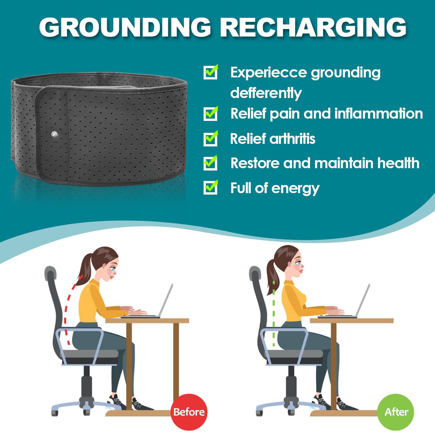 SZDMDISLET SZDMDISLET Grounding Back Support for Sleep, Energy, Pain Relief, Inflammation, Balance, Grounding Back Brace alternative Pain Relief, Grounded Overall Wellbeing (X-Large)