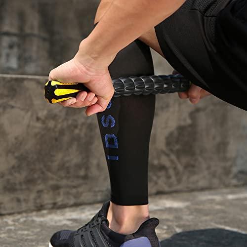 IDSON Idson Muscle Roller Stick for Athletes- Body Massage Sticks Tools-Muscle Roller Massager for Relief Muscle Soreness,Cramping and Tightness,Help Legs and Back Recovery,Black Yellow