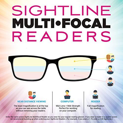 Sightline Sightline Progressive Multifocus Reading Glasses - Premium Quality Handsome Contemporary Fashion