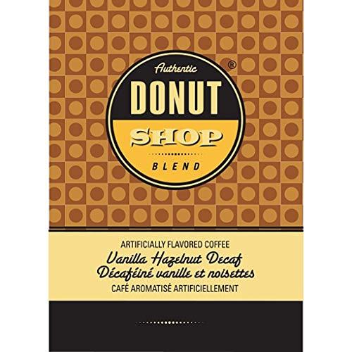 Donut Shop Blend Authentic Donut Shop Blend Decaf Vanilla Hazelnut Single Serve Cups for Keurig K Cup Brewers, 24 Count