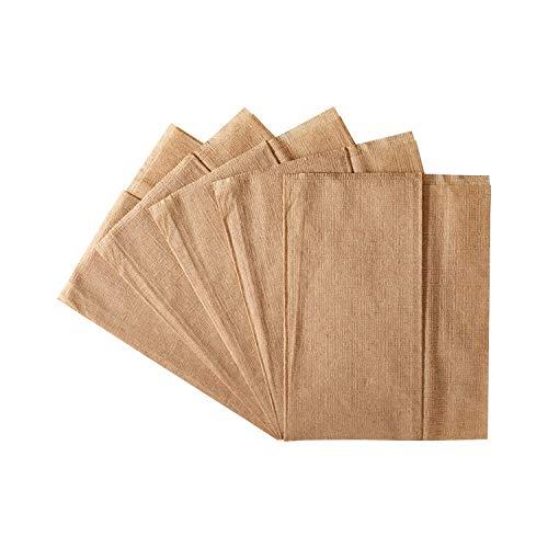 Karat Karat KN-F1213-1K 12"x13" Off-Fold Napkins - Kraft (Case of 6000)