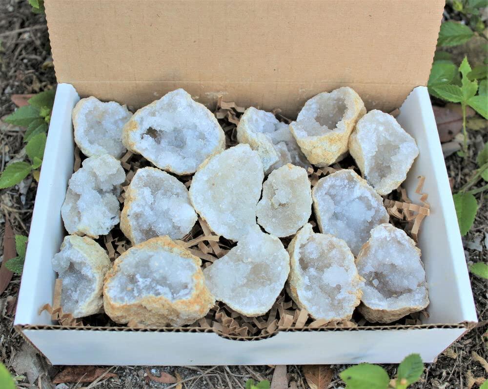 Generic [Waller PAA] Break Your Own Geodes Gift Box (6-8 pcs) Large Unopened Moroccan Crystals