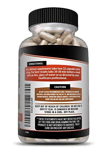 Kaya Naturals Kaya Naturals Organic Ashwagandha 1300mg, 120 Count Capsules for Stress Relief, Adrenal, Mood & Thyroid Support, Black Pepper and 100% Pure Ashwagandha -120 Capsules