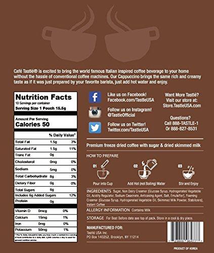 Cafe Tastlé Cafe Tastlé Single Serve Cappuccino Coffee, 10 Count