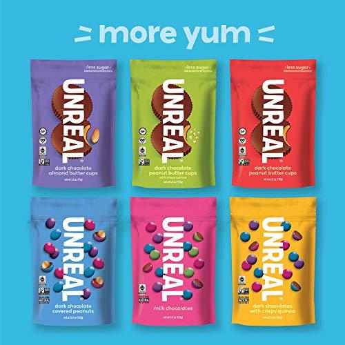 UNREAL UNREAL Dark Chocolate Coconut Bars (3 Value Size Bags) | Vegan, 3g Sugar, & 3 Simple Ingredients | Non-GMO, Gluten Free, & Fair Trade | 9.5oz each