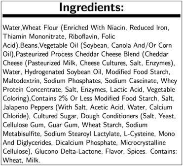 El Monterey El Monterey XX Large Bean and Cheese Burrito, 9.5 Ounce - 12 per case.