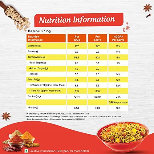 Nestle Maggi Nutri-Licious Oats Masala Noodles, 290g Pouch, Vegetarian, India