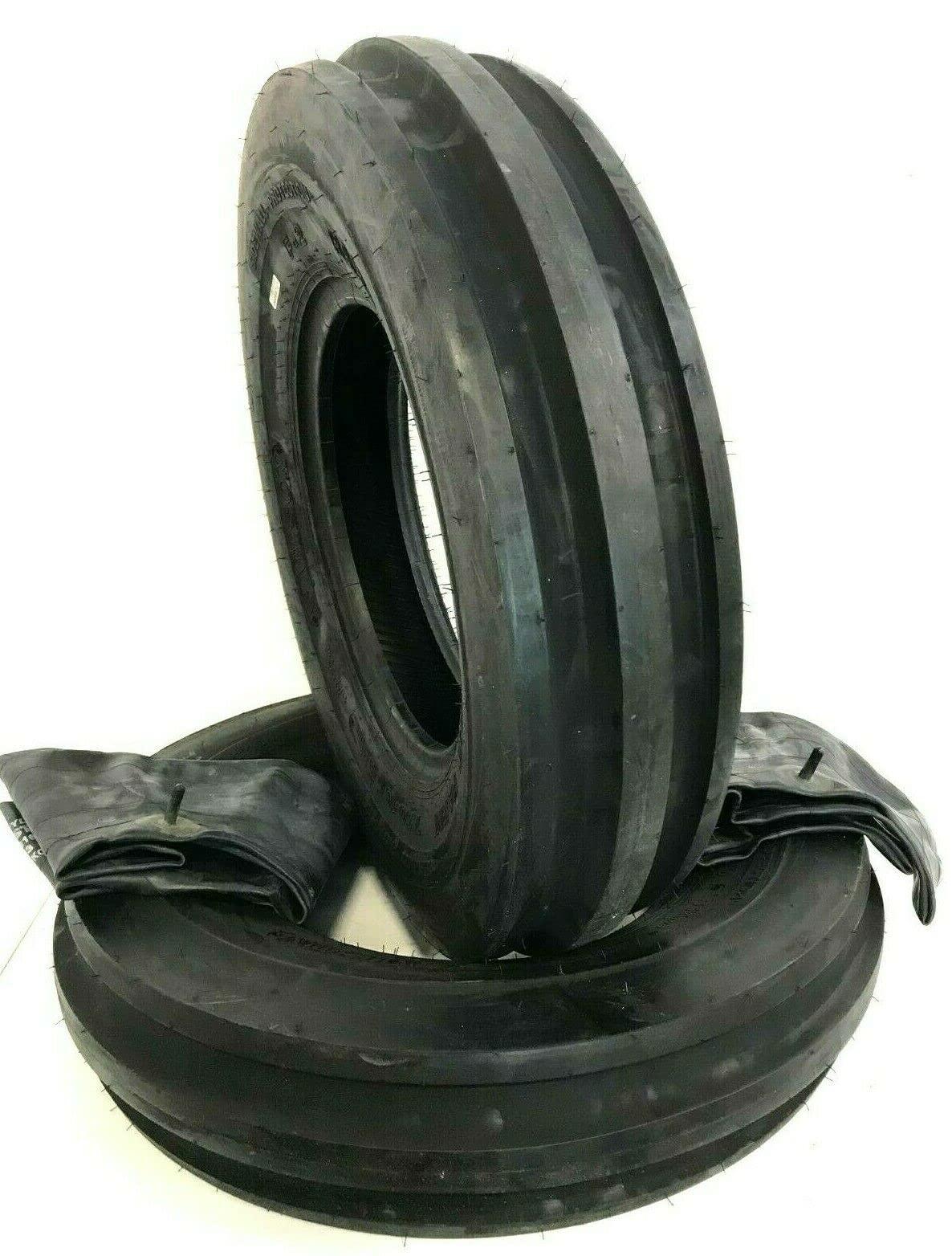 JUSTUBES.COM Two 400x15, 400-15, 4.00x15, 4.00-15 3 Rib Front Tractor Tires With Tubes F2