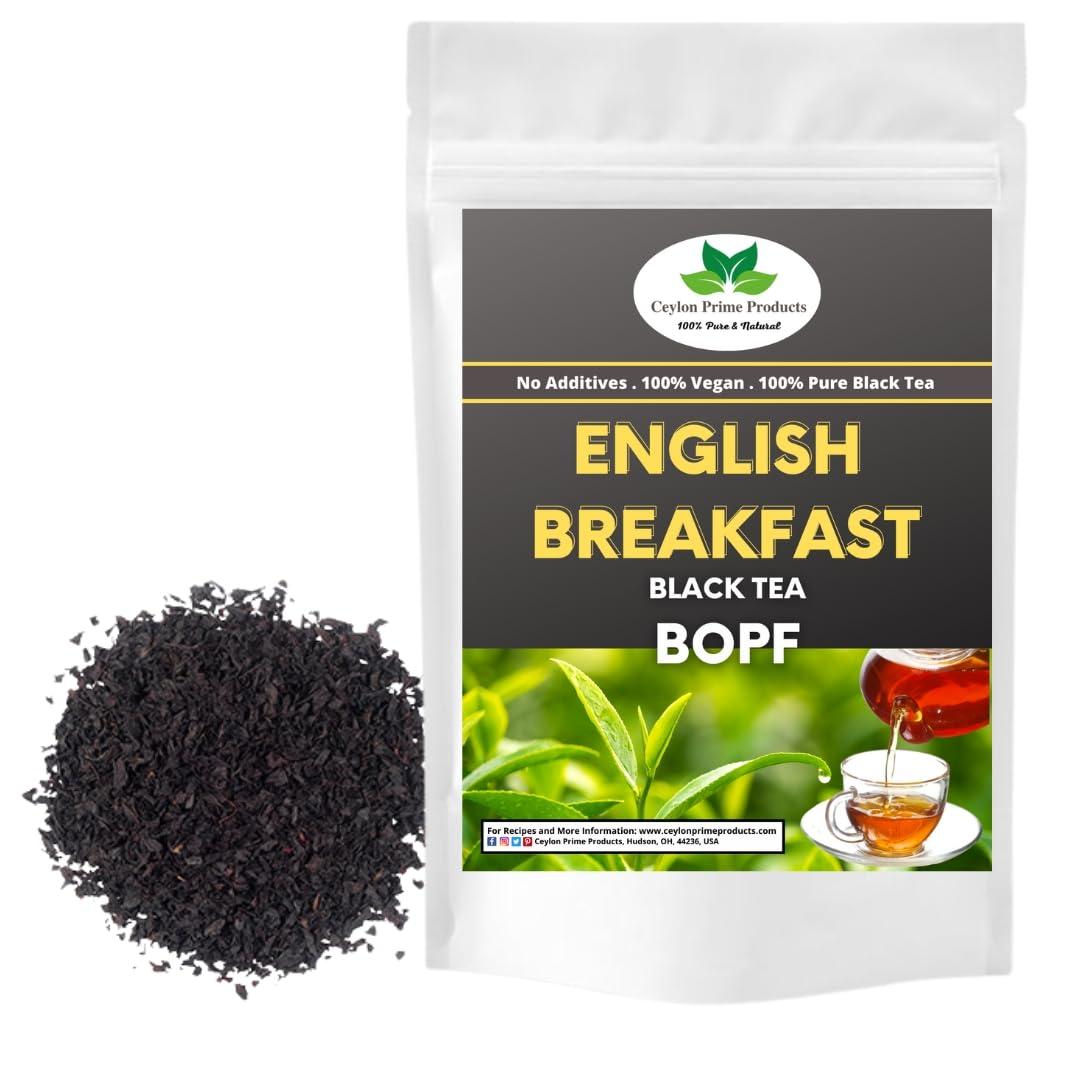 Ceylon Prime Products English Breakfast Tea | BOPF grade |100% Pure & Natural| Single Origin Premium Ceylon Loose-Leaf Black Tea, 7.0 oz