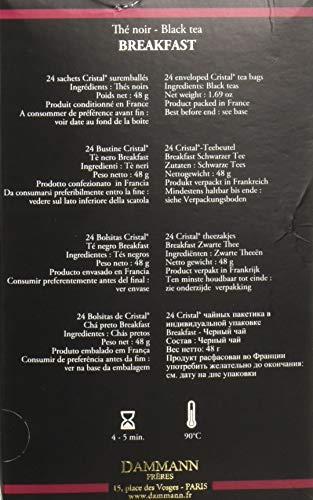 Dammann Freres Dammann Freres Loose Leaf, Breakfast Blend Premium Gourmet French Black Tea, 24 Count (Single Pack)