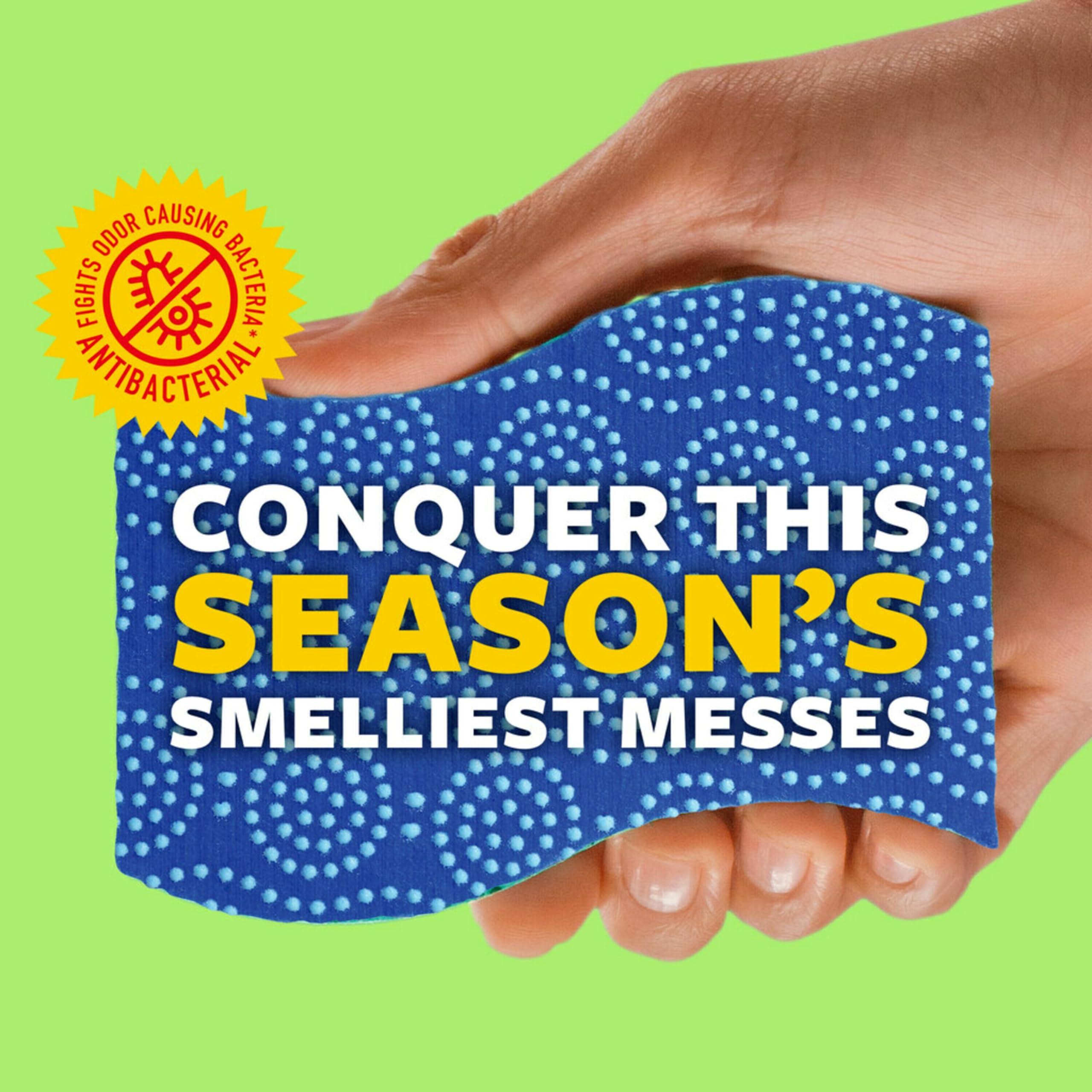 Scotch-Brite Scotch-Brite Scrub Dots Non-Scratch Scrub Sponge, Rinses Clean, for Washing Dishes and Cleaning Kitchen, 3 Scrub Sponges (Pack of 2)