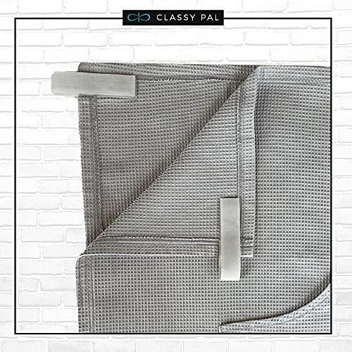 Classy Pal Classy Pal Lightweight Wheelchair Blanket, Waffle Weave Soft Blanket, 106cm L & 99cm W, Wheelchair Accessories, Grey Blanket, Elderly Gifts