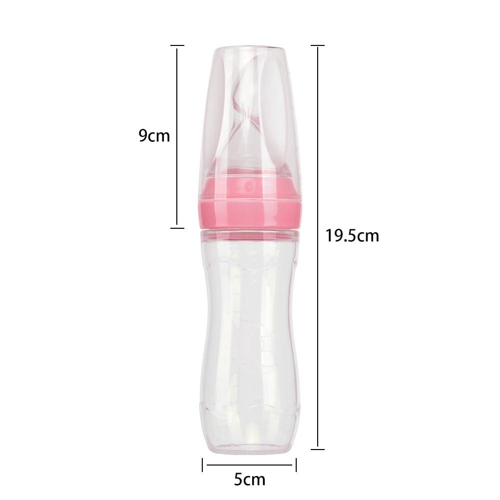 ITODA ITODA Drinking Aids Feeding Cup for Bedridden Elderly Senior Adults, Disabled Patient Maternity, Flow Dysphagia Control Convalescent Water Porridge Soup Liquid Feeder Bottle with Stopper, Brush