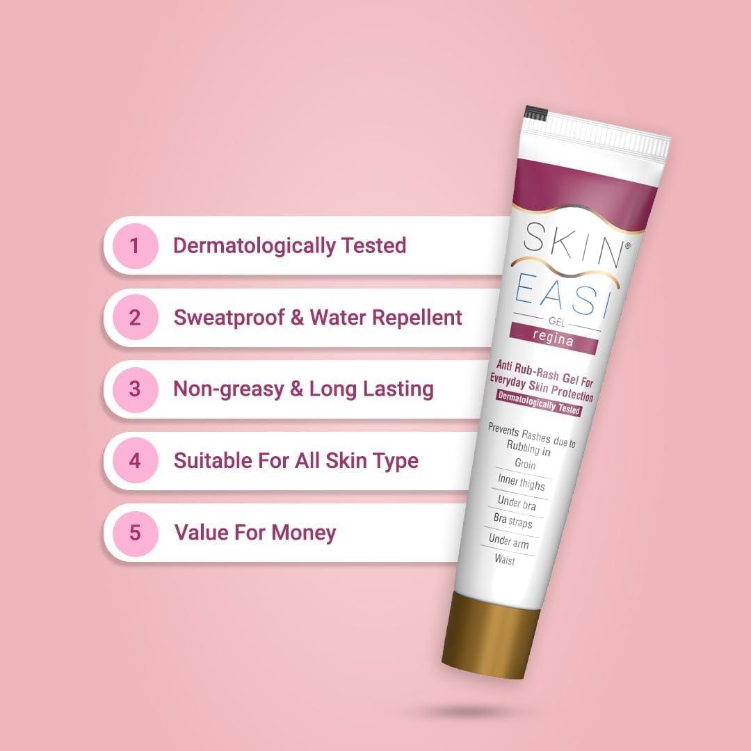 Generic PUB SkinEasi Regina Gel. Prevents Skin rash due to Bra strap rash, Pads rash and other rub rashes.