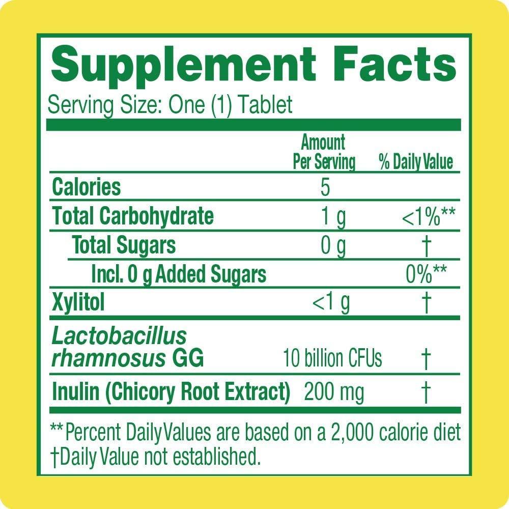 Culturelle Culturelle Digestive Health Daily Probiotic Chewables, Probiotic For Men and Women, Most Clinically Studied Probiotic Strain, 10 Billion CFUs, Supports Occasional Diarrhea, Gas & Bloating, 24 Count