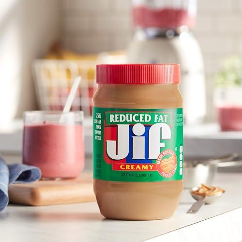 Jif Jif Reduced Fat Creamy Peanut Butter Spread, 40 Ounces, 60% Peanuts