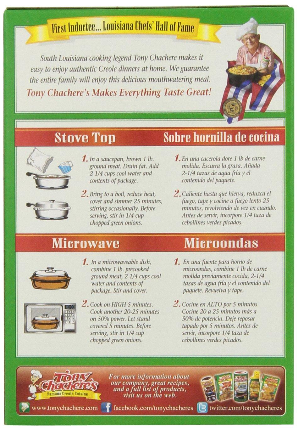 Tony Chachere's Tony Chachere\'s Dirty Rice Mix, 8-Ounce (Pack of 12)