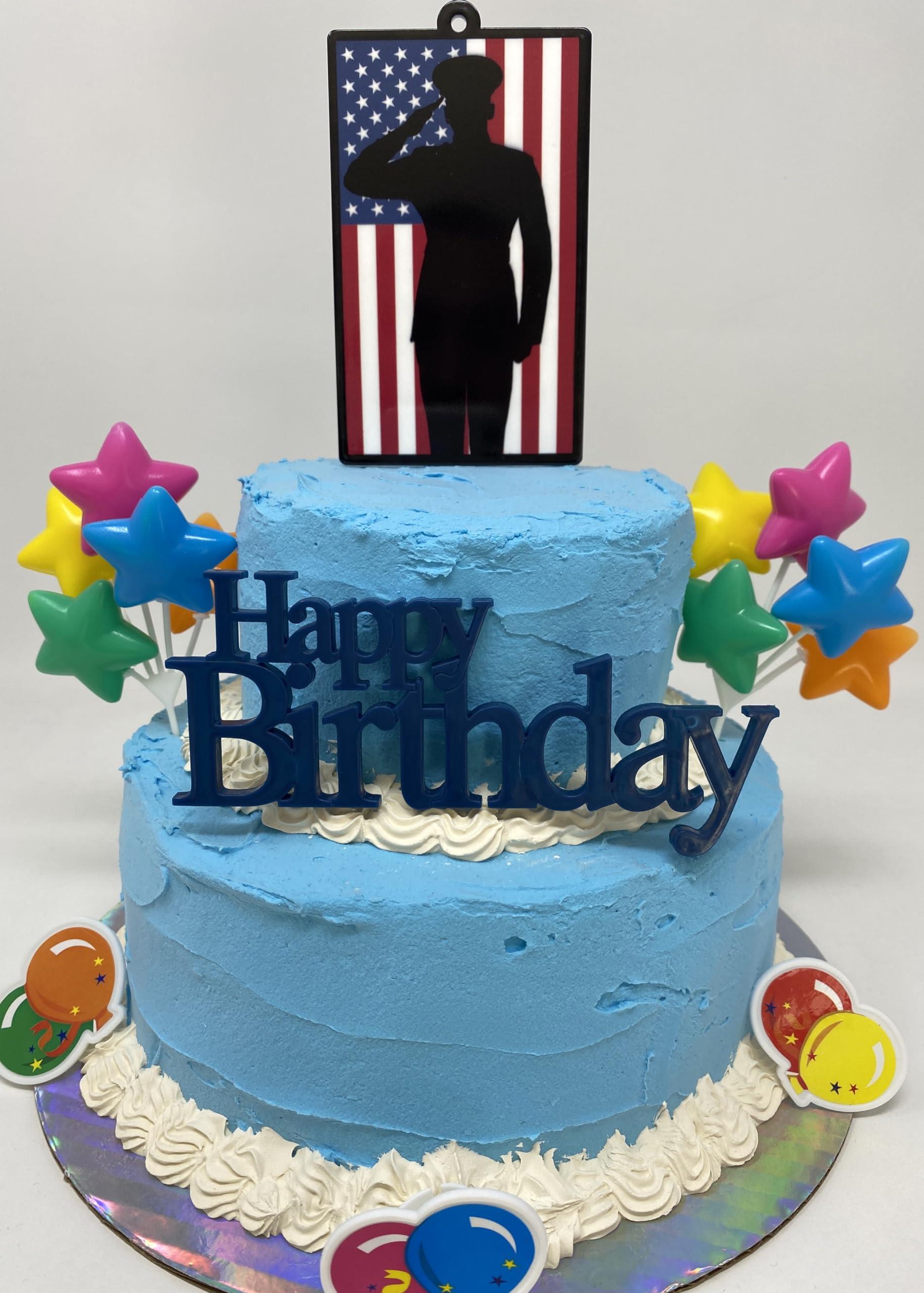 Generic Generic Marines Armed Forces Cake Topper Set