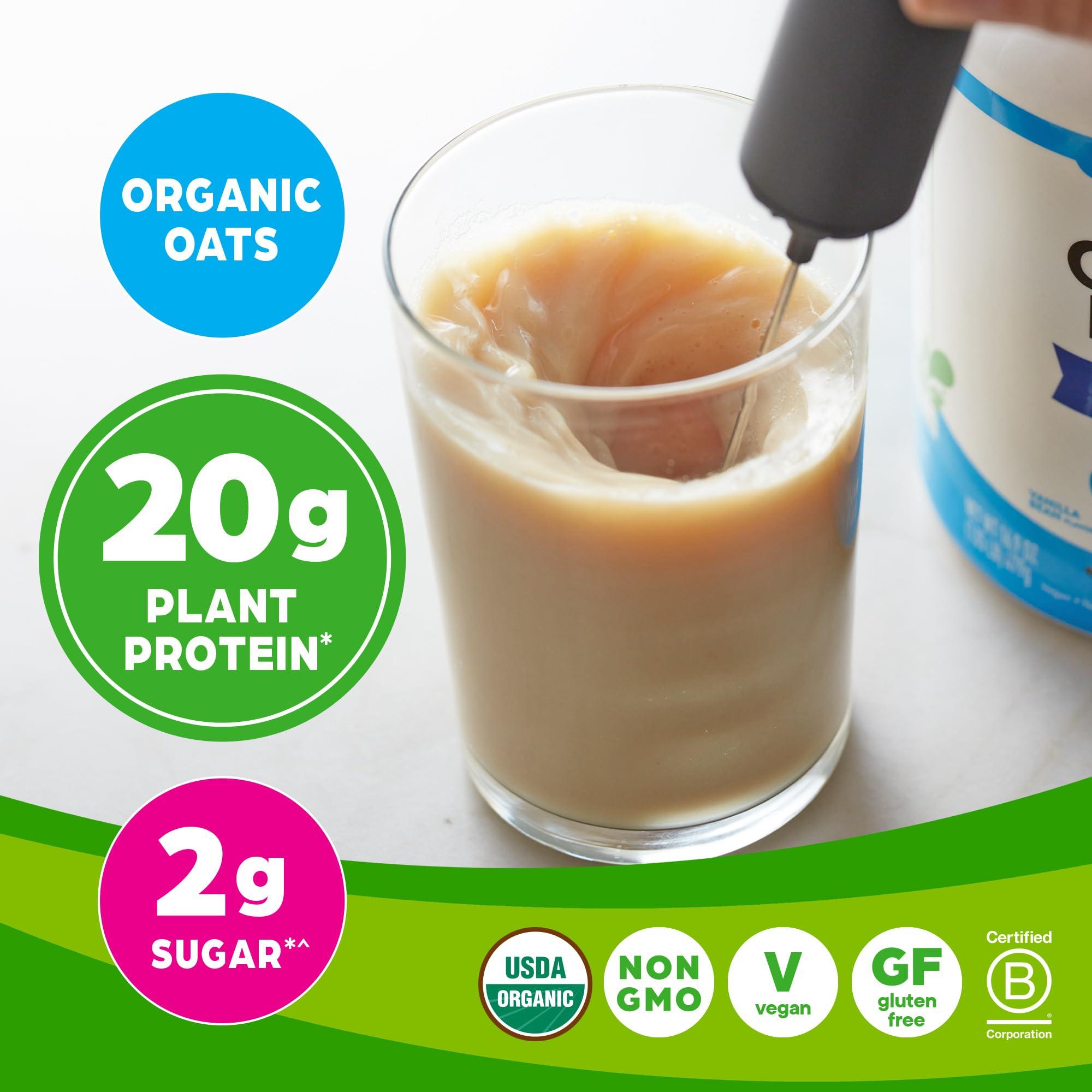 Orgain Orgain Organic Vegan Protein Powder + Oat Milk, Vanilla Bean - 20g Plant Based Protein, Gluten Free, No Dairy, Soy or Lactose Ingredients, Low Sugar, Non-GMO, Kosher, For Shakes & Smoothies - 1.05lb
