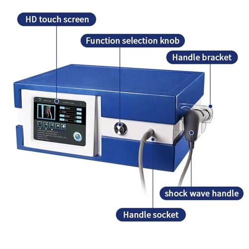 LMYYDES LMYYDES Shock Wave Therapy Machine Shockwave Therapy Machine0.5-10 Bar 1-21Hz Pneumatic Shock Wave Therapy Equipment, 53x45x42 cm