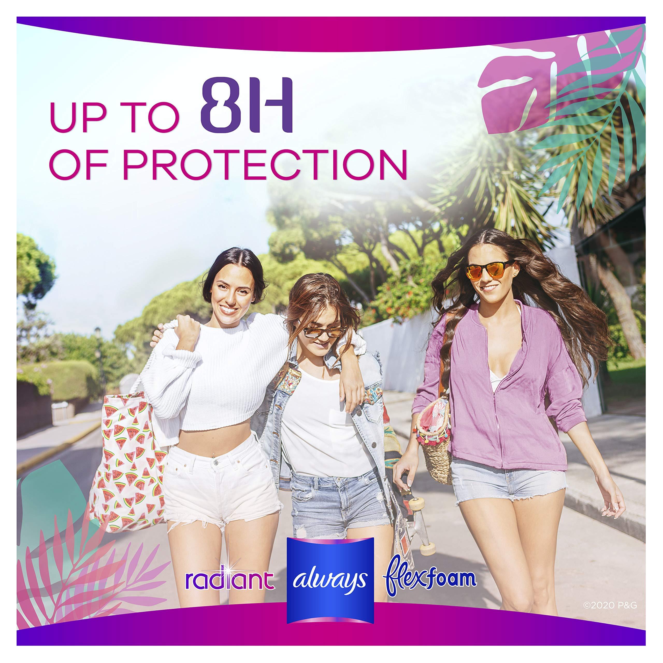 Always Always Radiant Heavy Feminine Pads with Wings, Scented