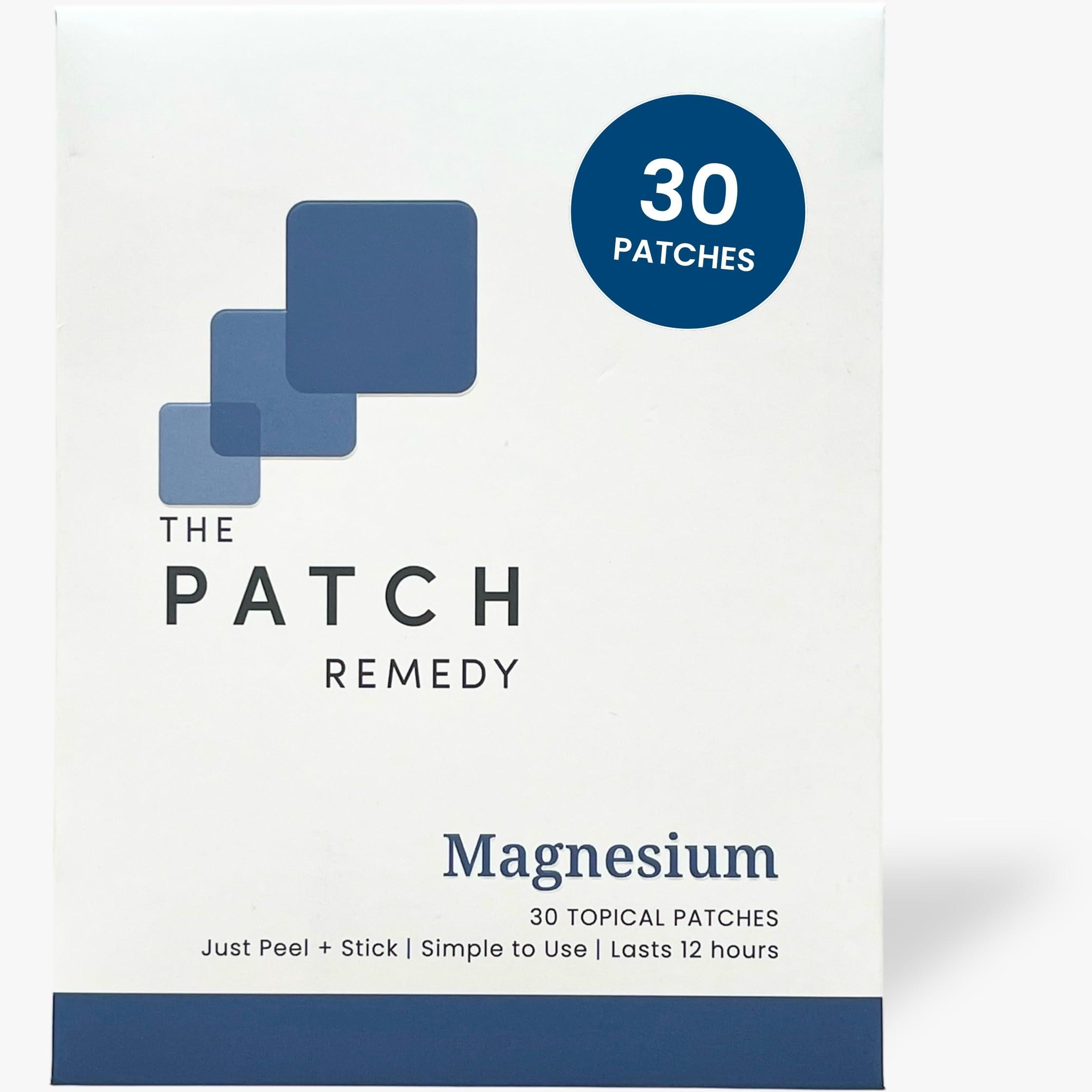The Patch Remedy The Patch Remedy Magnesium Patches Transdermal - (30 Day Supply) Topical Magnesium Glycinate Patch for Women & Men, Muscle Cramps, Sleep & Relaxation Support