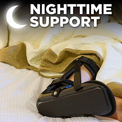 BraceAbility BraceAbility Sleeping Stretch Boot - Plantar Fasciitis Night Foot Splint Adjustable Achilles Tendonitis Brace for Fascia, Tendon and Calf Stretching, Heel and Bone Spur, Arch Pain Treatment (Medium)