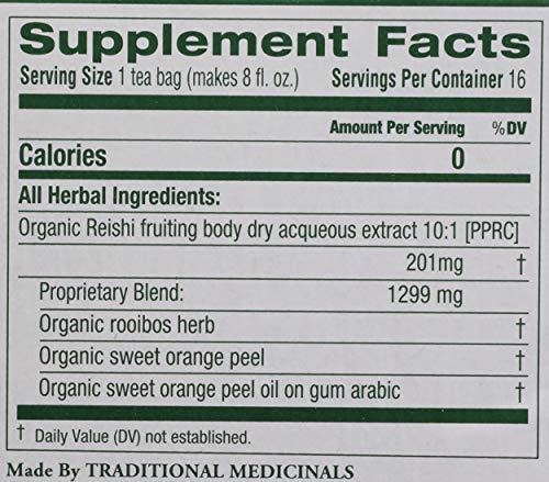Traditional Medicinals Traditional Medicinals, Organic Reishi Mushroom Tea, 16 Count