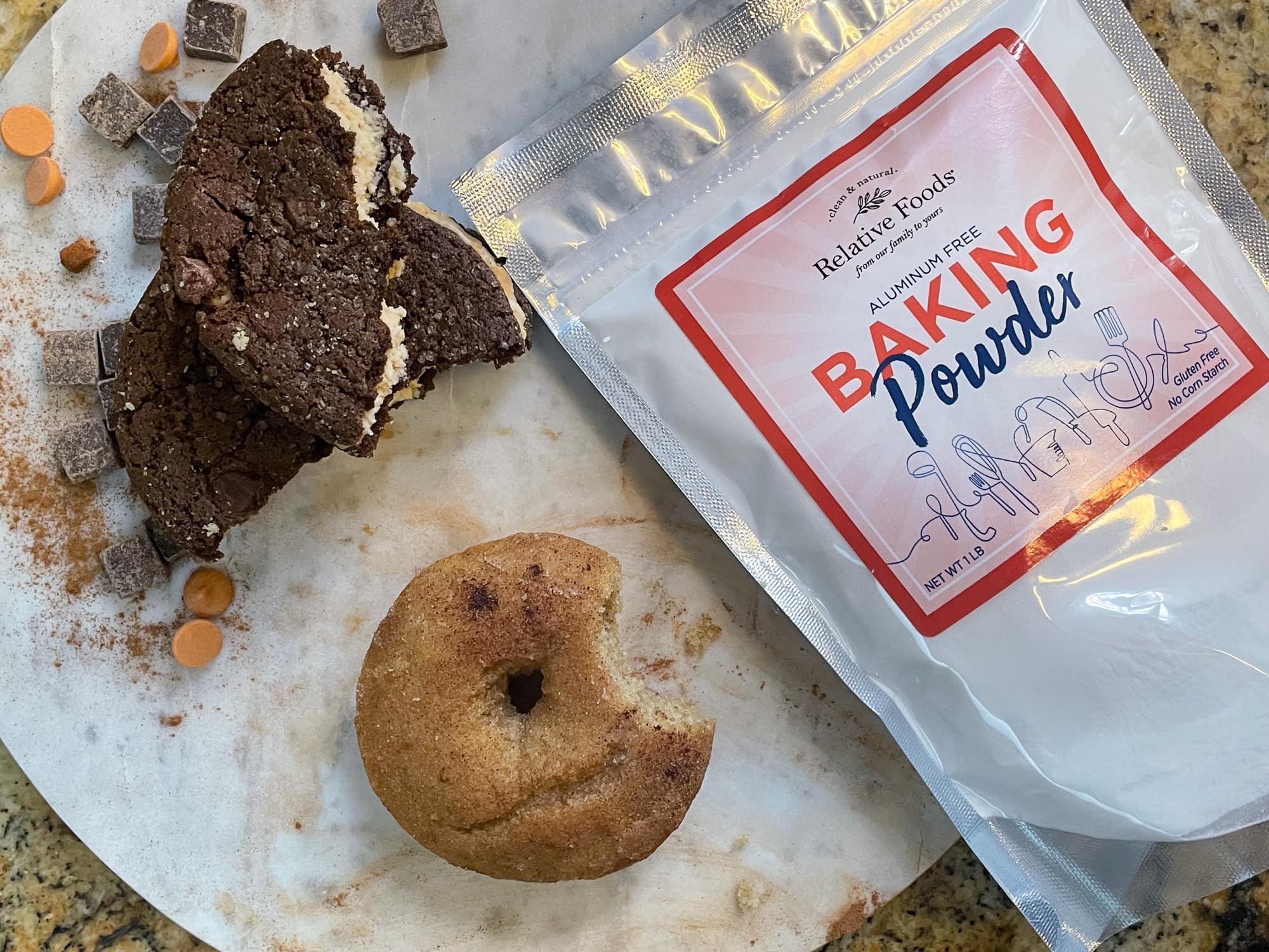Relative Foods Baking Powder, 1 pound Aluminum free, Corn Starch Free, gluten free. Made in our USA allergen free facility. Premium leavening agent.